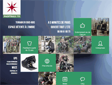 Tablet Screenshot of paintball75.com